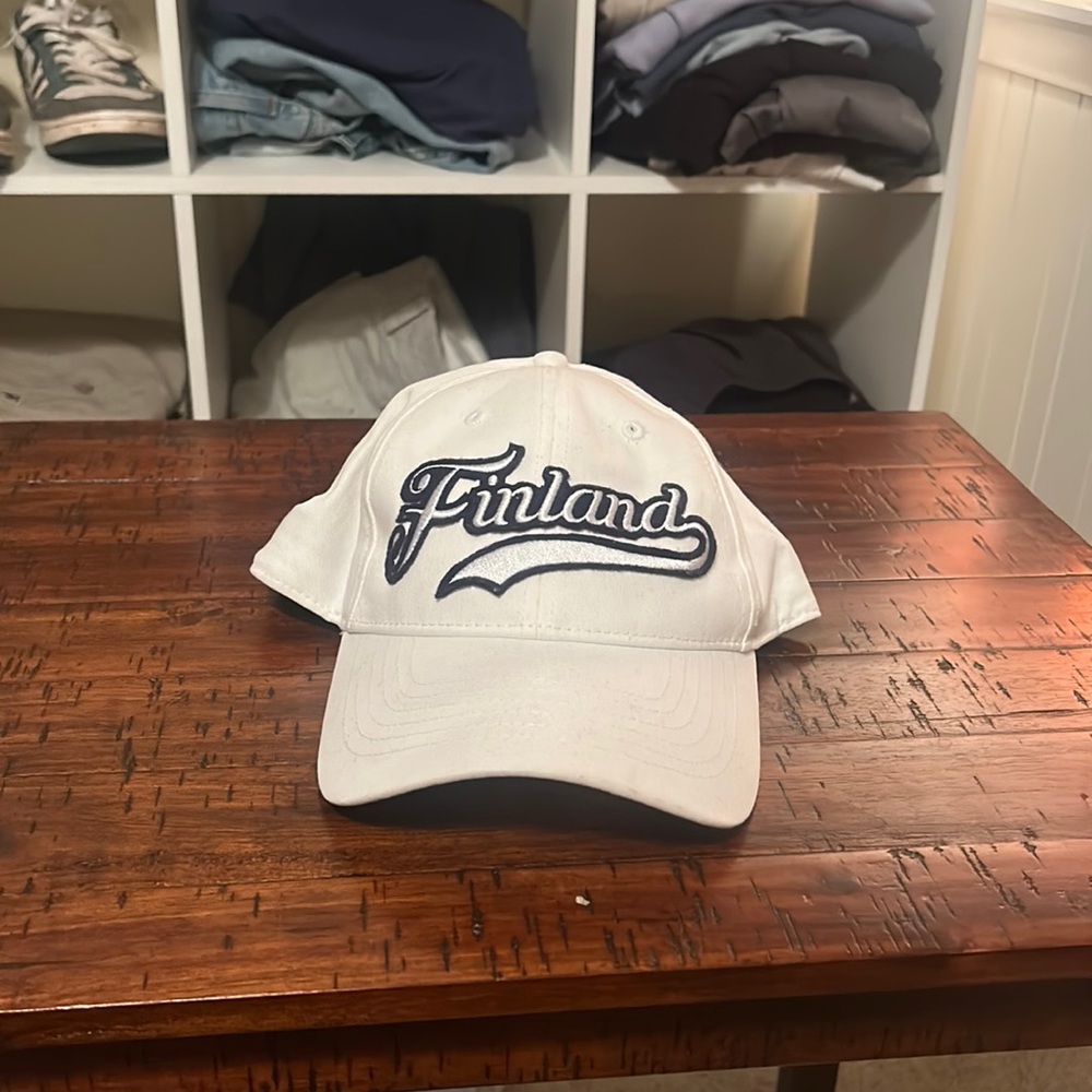 White Finland SnapBack hat